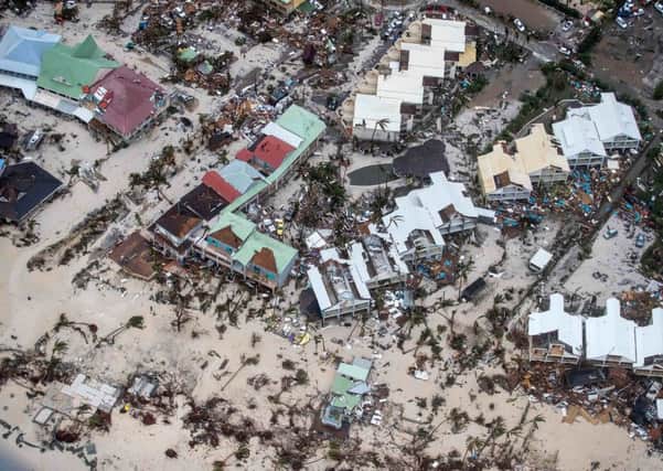 Massive destruction to a resort on the Dutch island of St Maarten in the wake of a direct hit by Hurricane Irma.  PIC: Gerben Van Es/Planet Pix via ZUMA Wire/REX/Shutterstock