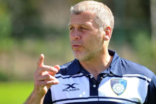 Yorkshire Carnegie head coach, James Lowes. Picture: Tony Johnson.