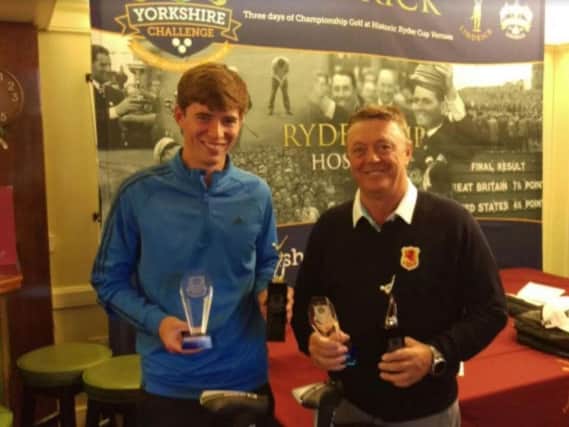 Bailey Gill, left, and Julian Maturi placed second by a point in the 2017 Yorkshire Challenge.