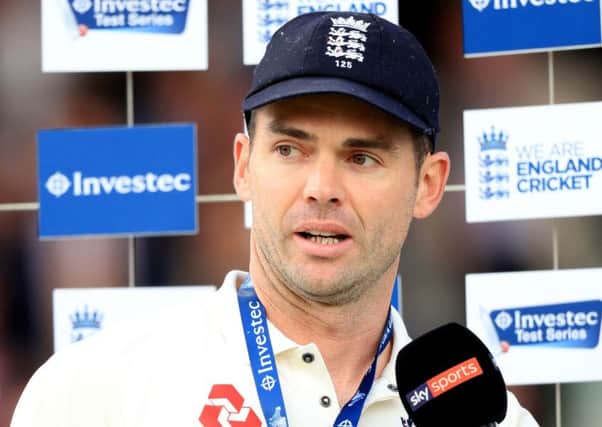England's Man of the Series James Anderson.