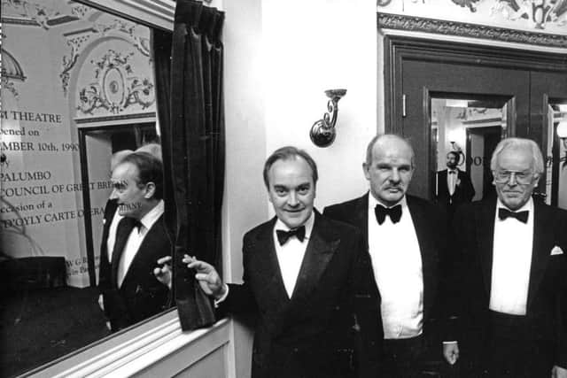 Lyceum Theatre Opening with Peter Palumbo, John Cornwall and Brian Rix
