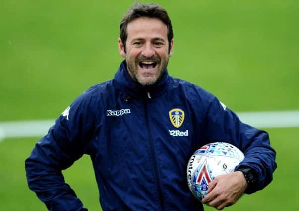 All smiles for Leeds United boss Thomas Christiansen