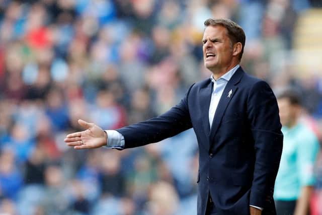 Crystal Palace manager Frank de Boer lasted just 77 days in the role before being sacked on Monday. Picture: Martin Rickett/PA
