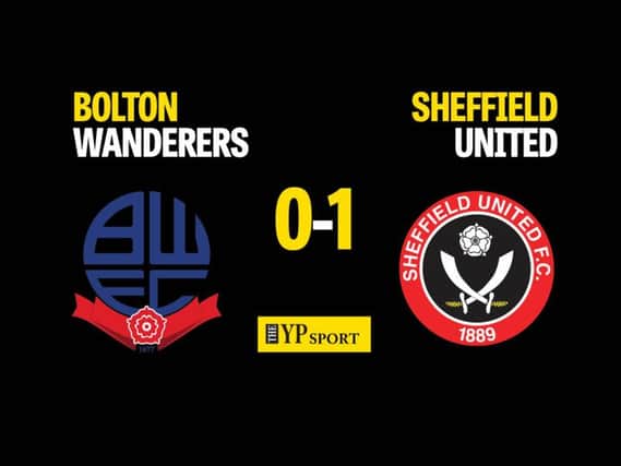 Bolton Wanderers 0 Sheffield United 1