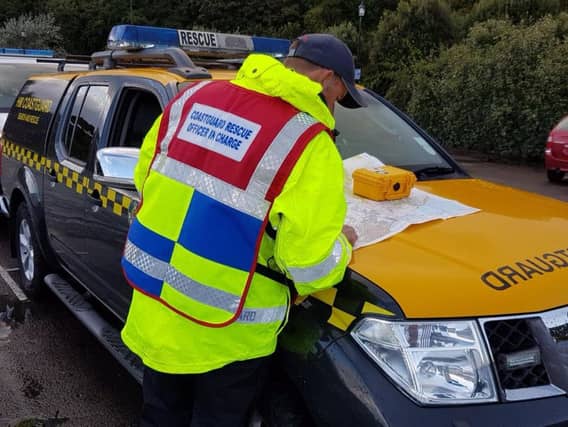 The coastguard are out.