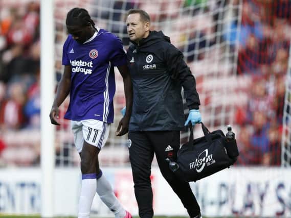 Clayton Donaldson was forced off during his debut at Sunderland on Saturday