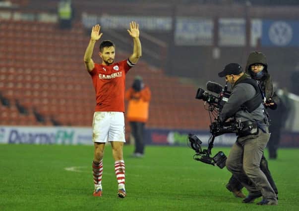 Conor Hourihane scored against Leeds United in his final appearance for Barnsley