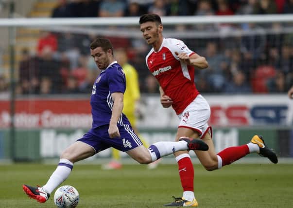 Kieffer Moore of Rotherham is rated as 50-50 for the trip to Bradford (Picture: Simon Bellis/Sportimage)