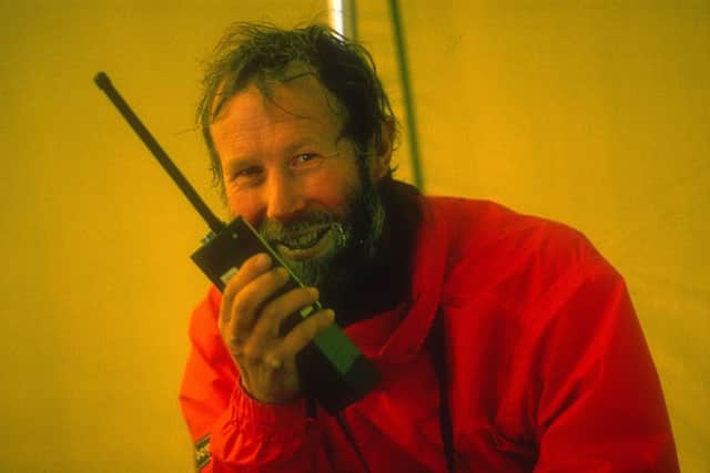 Sir Chris Bonington on a Norwegian expedition.