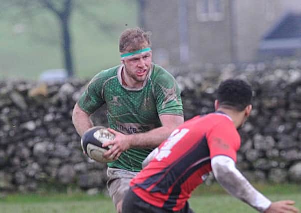 Josh Burridge scored a try against Luctonians but it couldn't prevent defeat for Wharfedale.