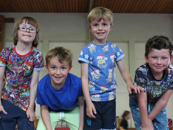 Pupils from across Yorkshire taking part in an ACES summer camp.