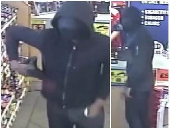 Detective have shared these CCTV images of the robber.