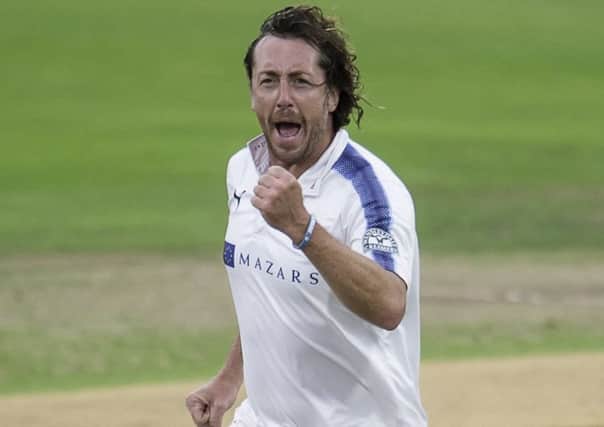 Missing out: Yorkshire's Ryan Sidebottom is ruled out by injury against Warwickshire.