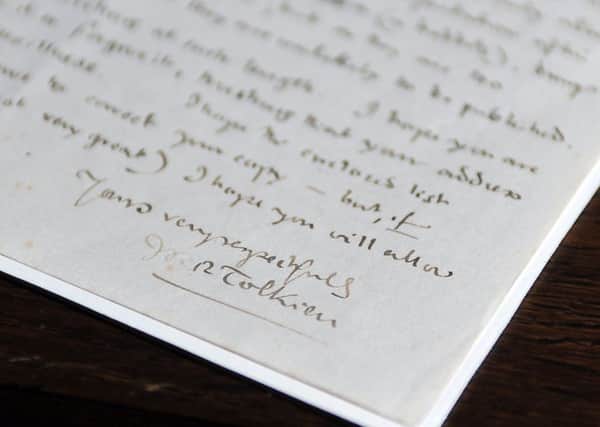 J R R Tolkiens correspondence with fellow writer Arthur Ransome, held in the Special Collections archive at the University of Leeds.