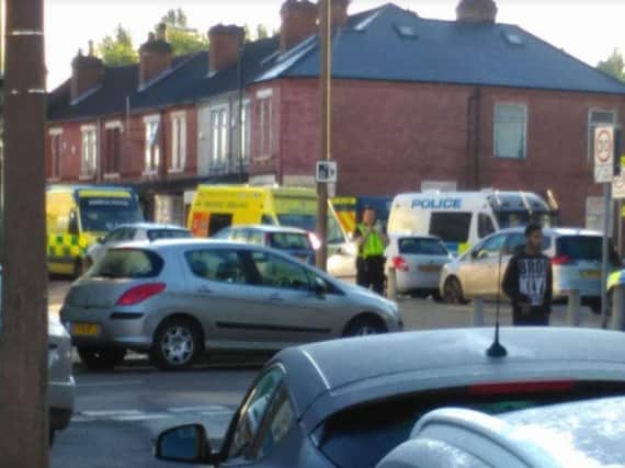 Part of Hexthorpe Road is sealed off this morning (Picture: James English)