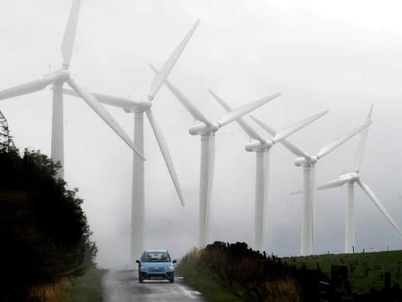 A wind farm in Penistone, Yorkshire