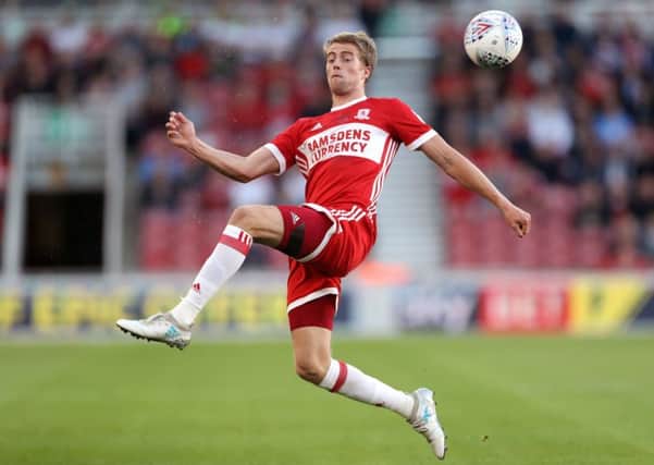 Middlesbrough's Patrick Bamford scored both Boro's goals at Villa Park Picture: Owen Humphreys/PA