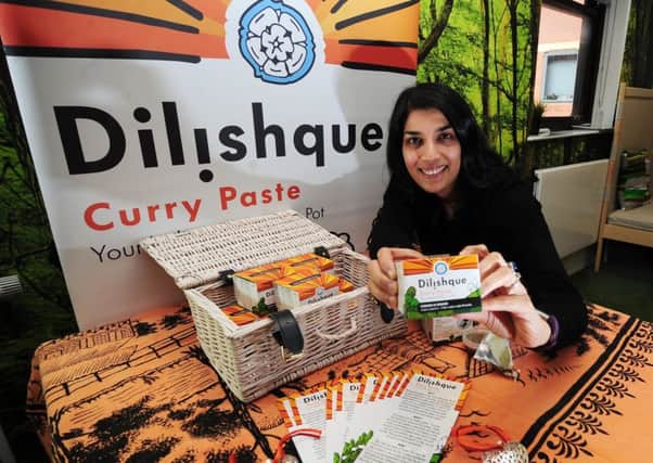 adding taste: Krishna Patel with the Dilishque paste which is aimed at people who are pressed for time. Picture: simon hulme
