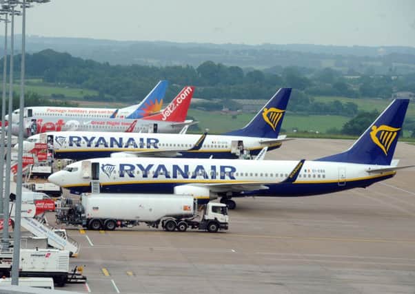 21 June 2017.......   Ryanair at  Leeds Bradford Airport. Picture Tony Johnson.