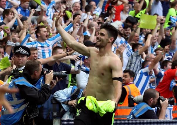 Penalty hero: Huddersfield Town's Christopher Schindler.
Picture: Nick Potts/PA