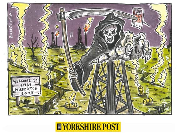 Fracking: A cartoon by Graeme Bandeira for the Yorkshire Post