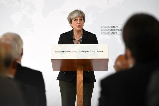 Prime Minister Theresa May delivers a speech in Florence, Italy, where she set out her plans for a transitional period from the formal date of Brexit in March 2019, expected to last two years, before moving to a permanent trade deal. PA