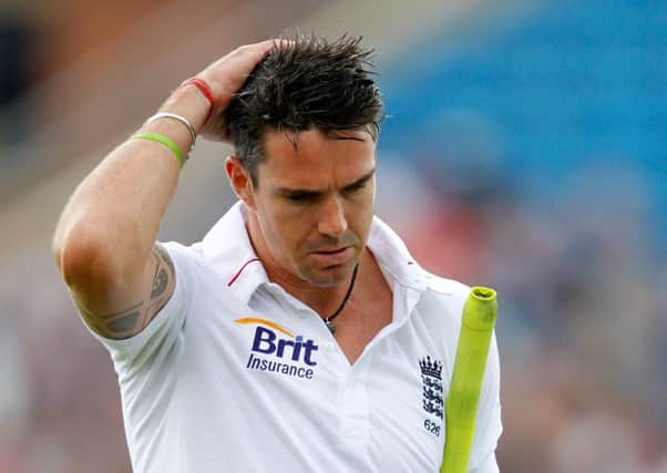 England's Kevin Pietersen walks off the pitch dejected after being dismissed for 149 runs against South Africa at Headingley in 2012. Picture: Paul Thomas/PA Wire.
