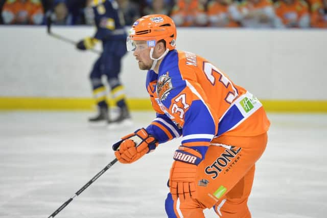 Matt Marquardt is in contention for his first competitive start for Sheffield Steelers against Belfast Giants this weekend. Picture: Dean Woolley.