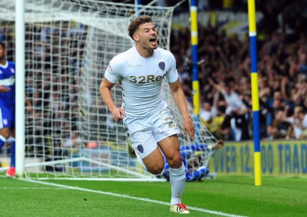 Kalvin Phillips celebrates scoring Leeds' second goal of the game Picture by Simon Hulme