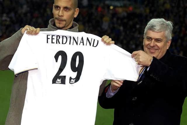 Rio Ferdinand signs for Leeds for 18million. Photo: PA