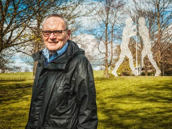 Peter Murray CBE who founded the Sculpture Park in 1977. Photo: Marc Atkins