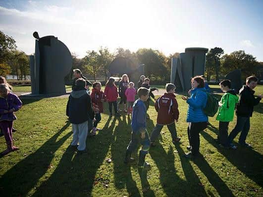 School visits to Yorkshire Sculpture Park. Photo Jonty Wilde