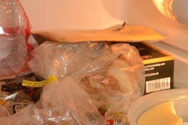 Drugs packages hidden inside a fridge.