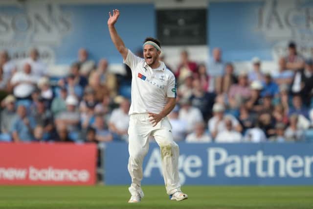 Yorkshire's Jack Brooks took three wickets on day one at Chelmsford.