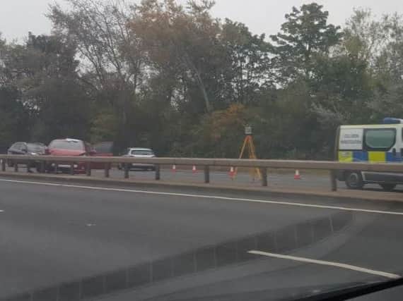 Investigations are still being carried out on the Sheffield Parkway following a crash earlier this morning