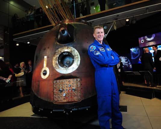 Tim Peake at the National Science and Media Museum, Bradford. Picture by Simon Hulme