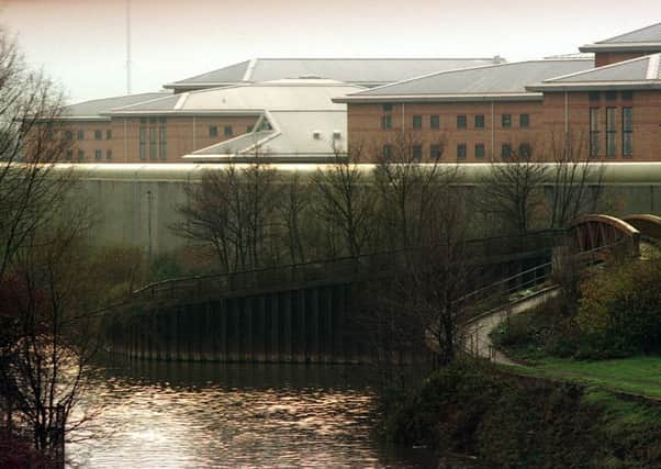Doncaster Prison over the South Yorkshire Navigation canal.