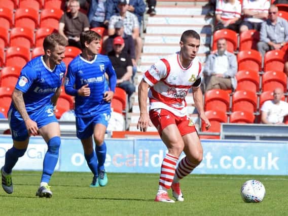 Tommy Rowe got on the scoresheet for Doncaster against Shrewsbury
