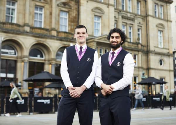 Adam Thompson and Kamer Hussain are two of the new Leeds Evening Ambassadors. Picture: David Lindsay