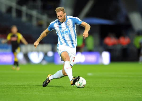 Laurent Depoitre playing for Huddersfield Town (Picture: Tony Johnson)