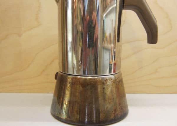 Angus couldn't live without his Alessi 9090 espresso maker.
