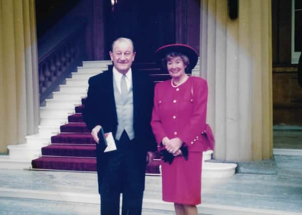 Denis and Marjorie Greenwood, when he received his CBE.
