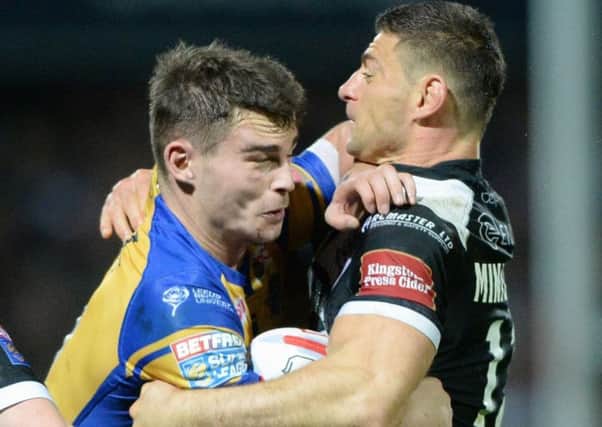 Stevie Ward has been named in Leeds Rhinos' Grand Final squad despite dislocating his shoulder in last week's semi-final. PIC: Bruce Rollinson