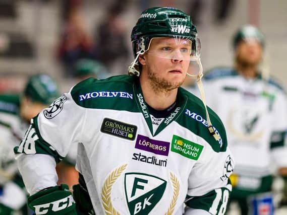 HELLO THERE: New Sheffield Steelers signing, Andreas Jamtin. Picture supplied by Sheffield Steelers