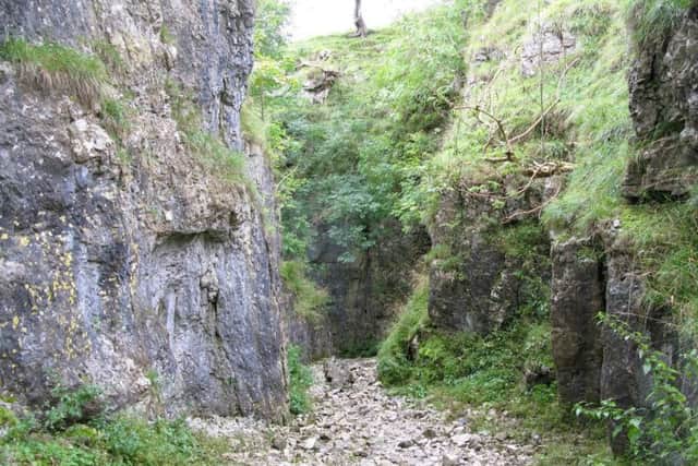 The limestone gorge of Conistone Dib