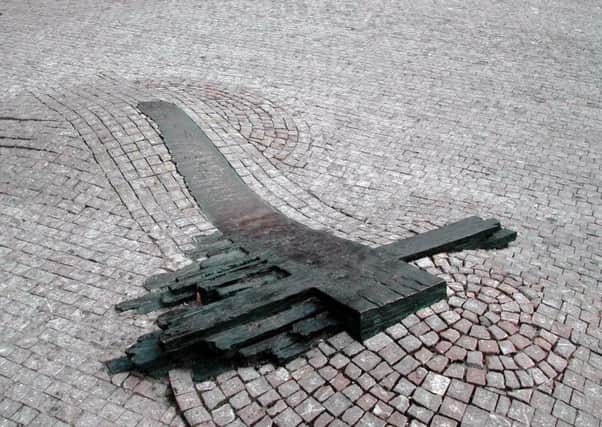 A memorial to Jan Palach in Prague.