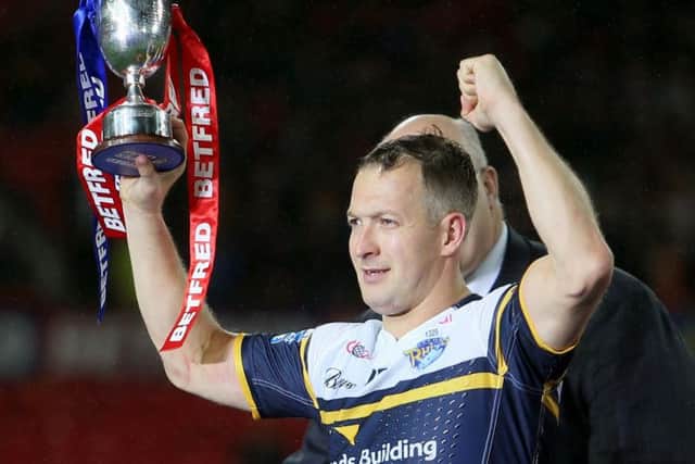 STAR MAN: Danny McGuire scored two tries and ran the show with clever kicking