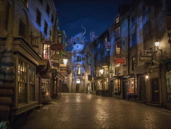 Diagon Alley at The Wizarding World of Harry Potter at Universal Orlando Resort. Picture Jonathan Gawthorpe
