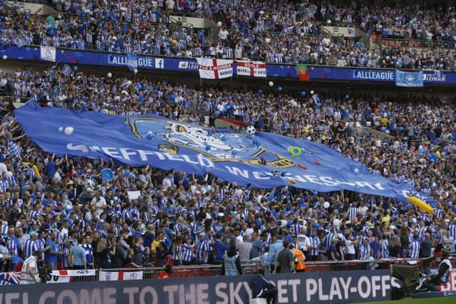 In full voice: Sheffield Wednesday fans saw their side finish top of the derbies table last season.