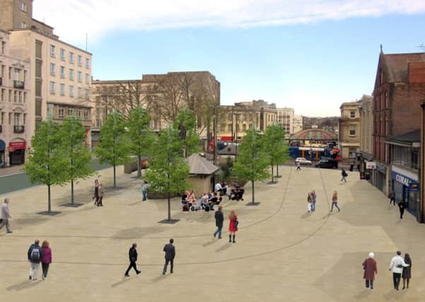 Plans have been submitted to part-pedestrianise Fitazlan Square in Sheffield.